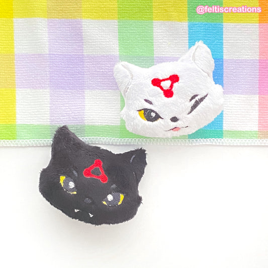 Demon & Divine Dogs Plush Keychain