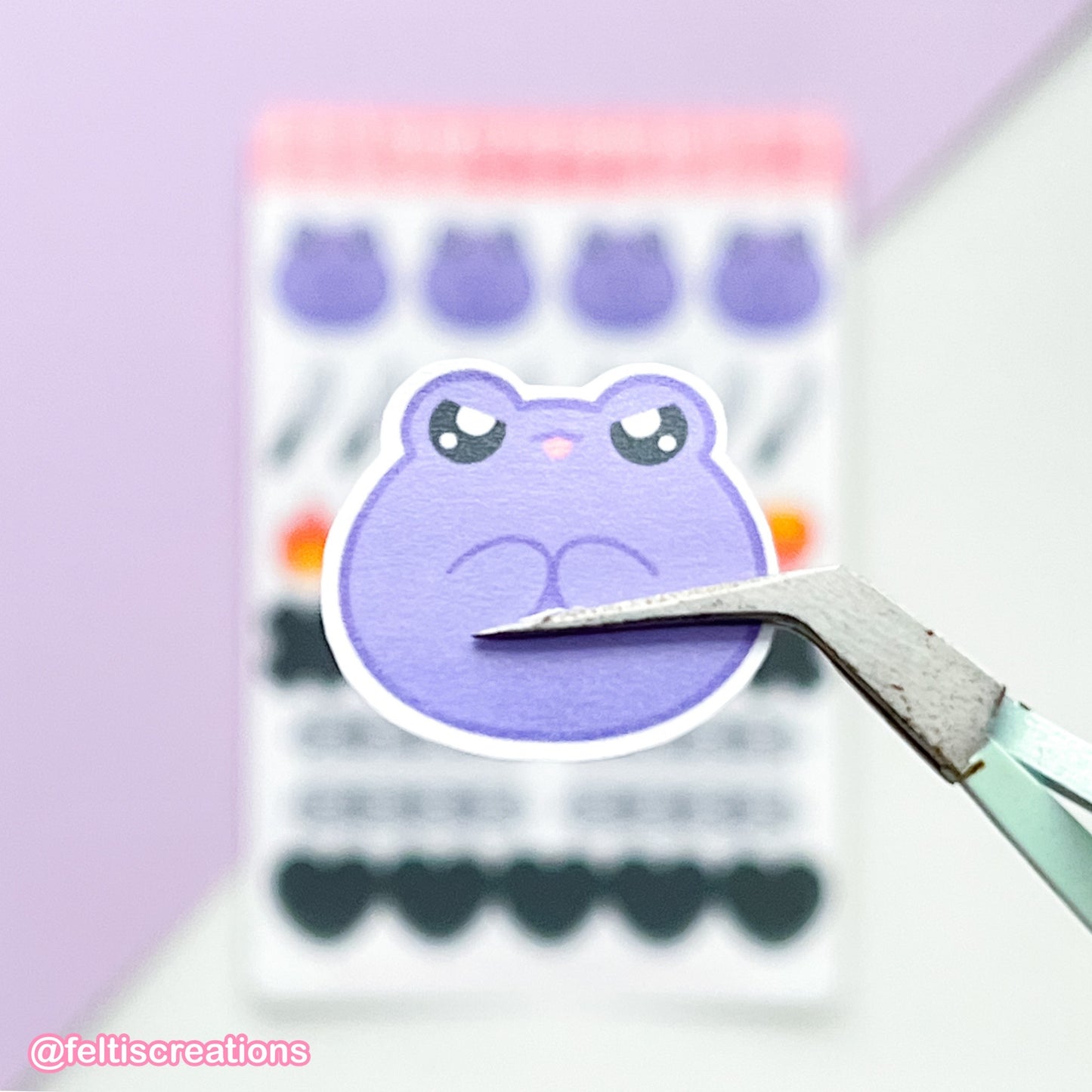 Stabby McStabbinson the Frog Sticker Sheet