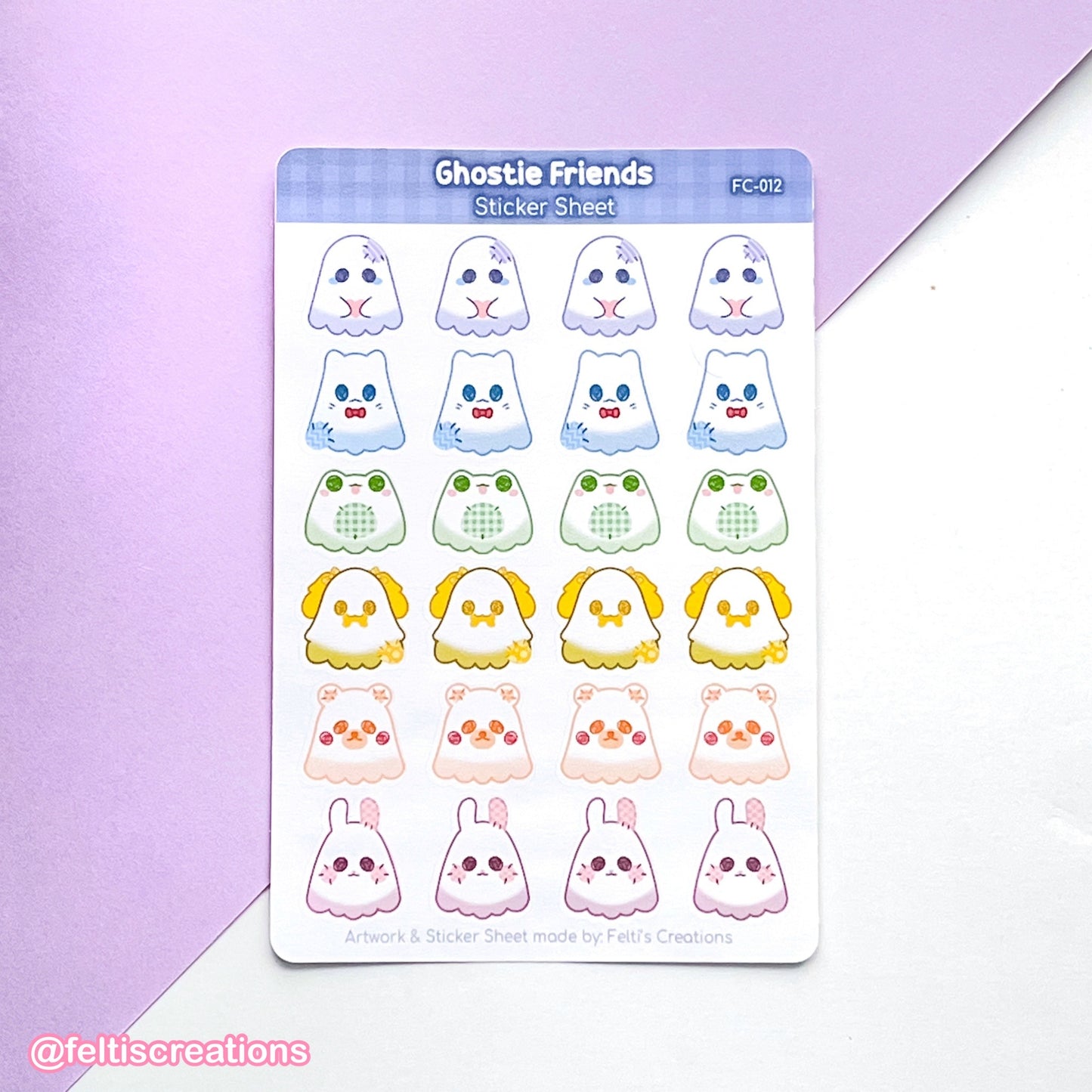 Ghostie Friends Sticker Sheet