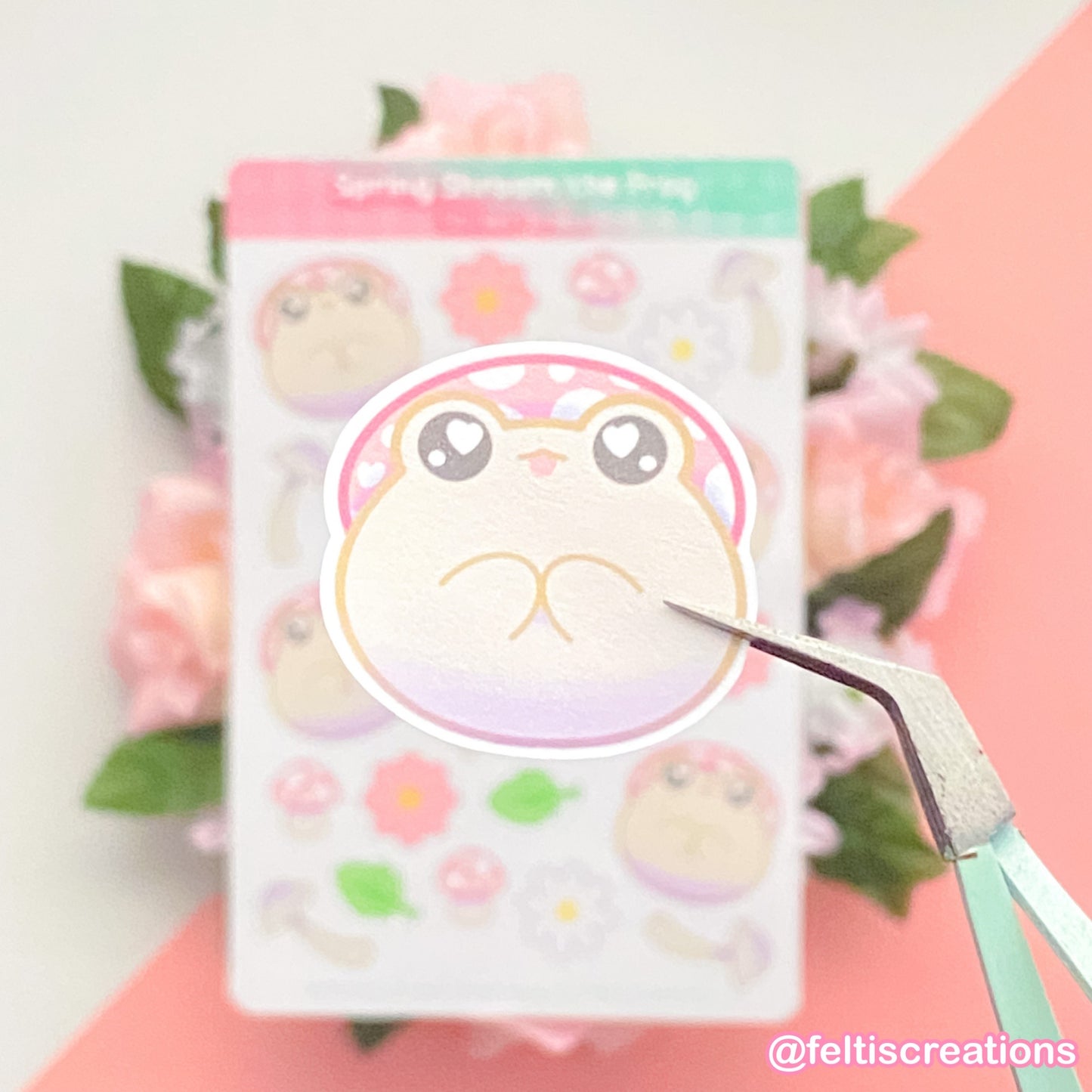 Spring Shroom the Frog Sticker Sheet