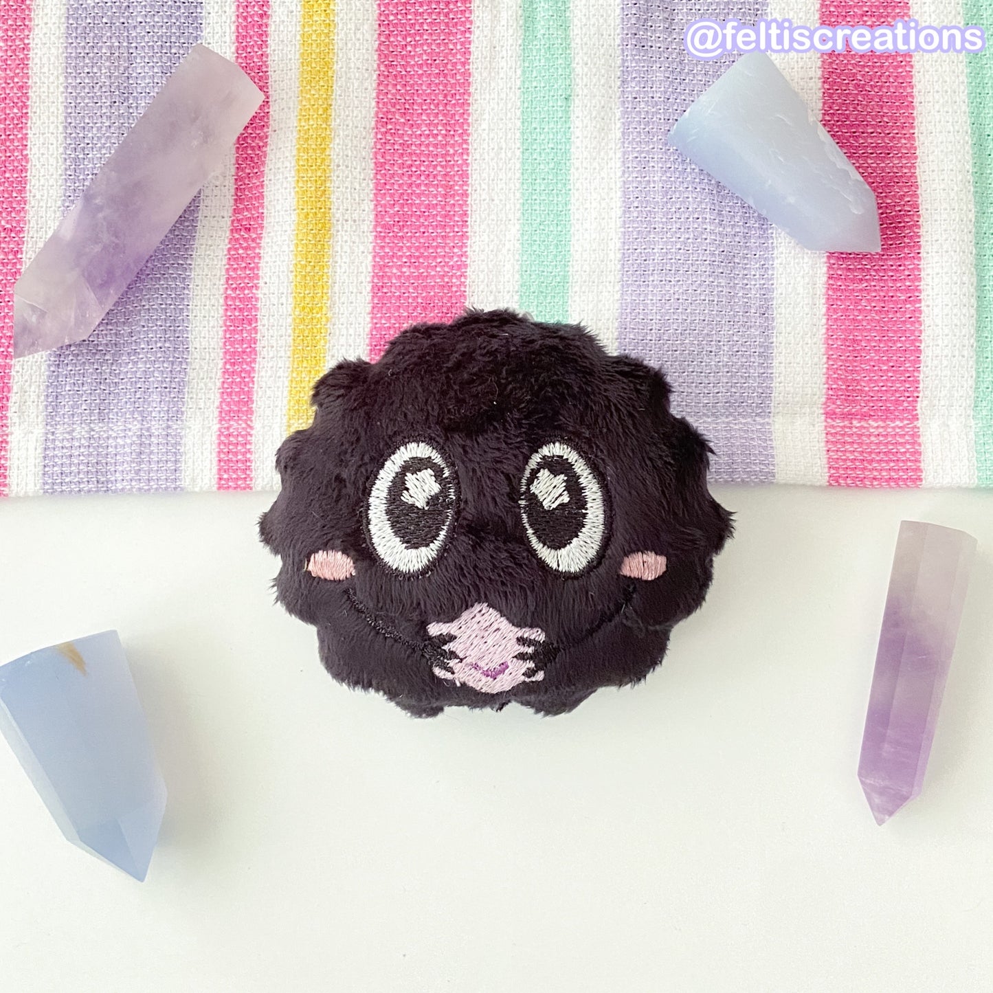 Puff Ball's Konpeito Plush Keychain