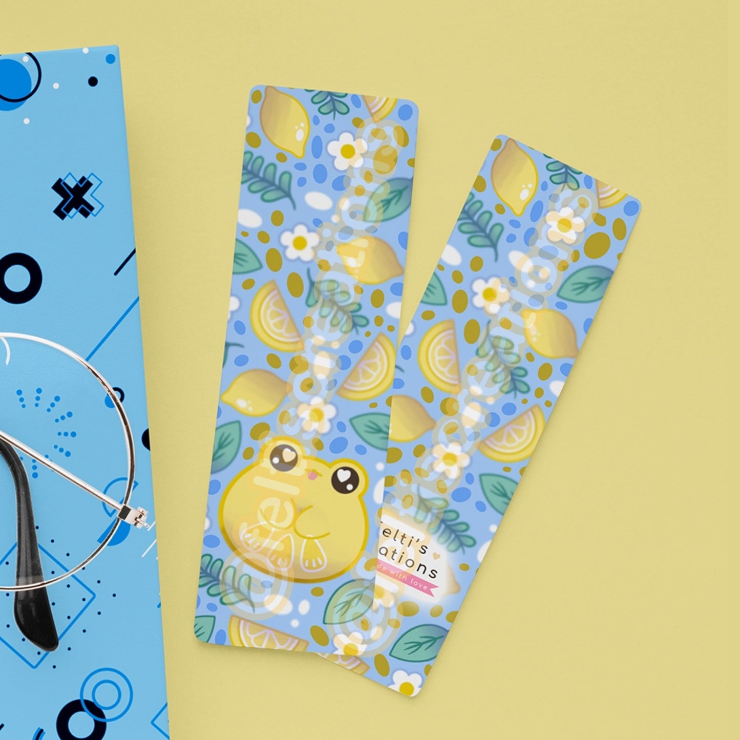 Lemon Frog Bookmark