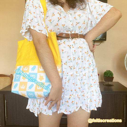 Kingdom Keys Checkered Tote Bag