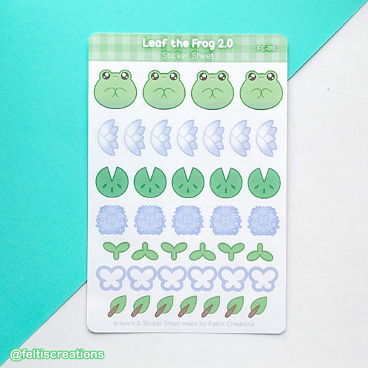 Leaf the Frog 2.0 Sticker Sheet