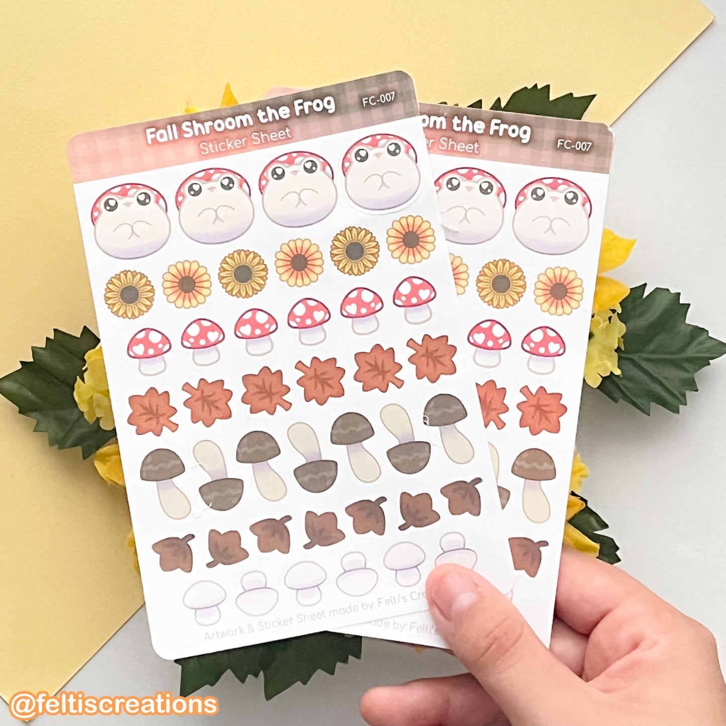 Fall Shroom Frog Stationery Bundle