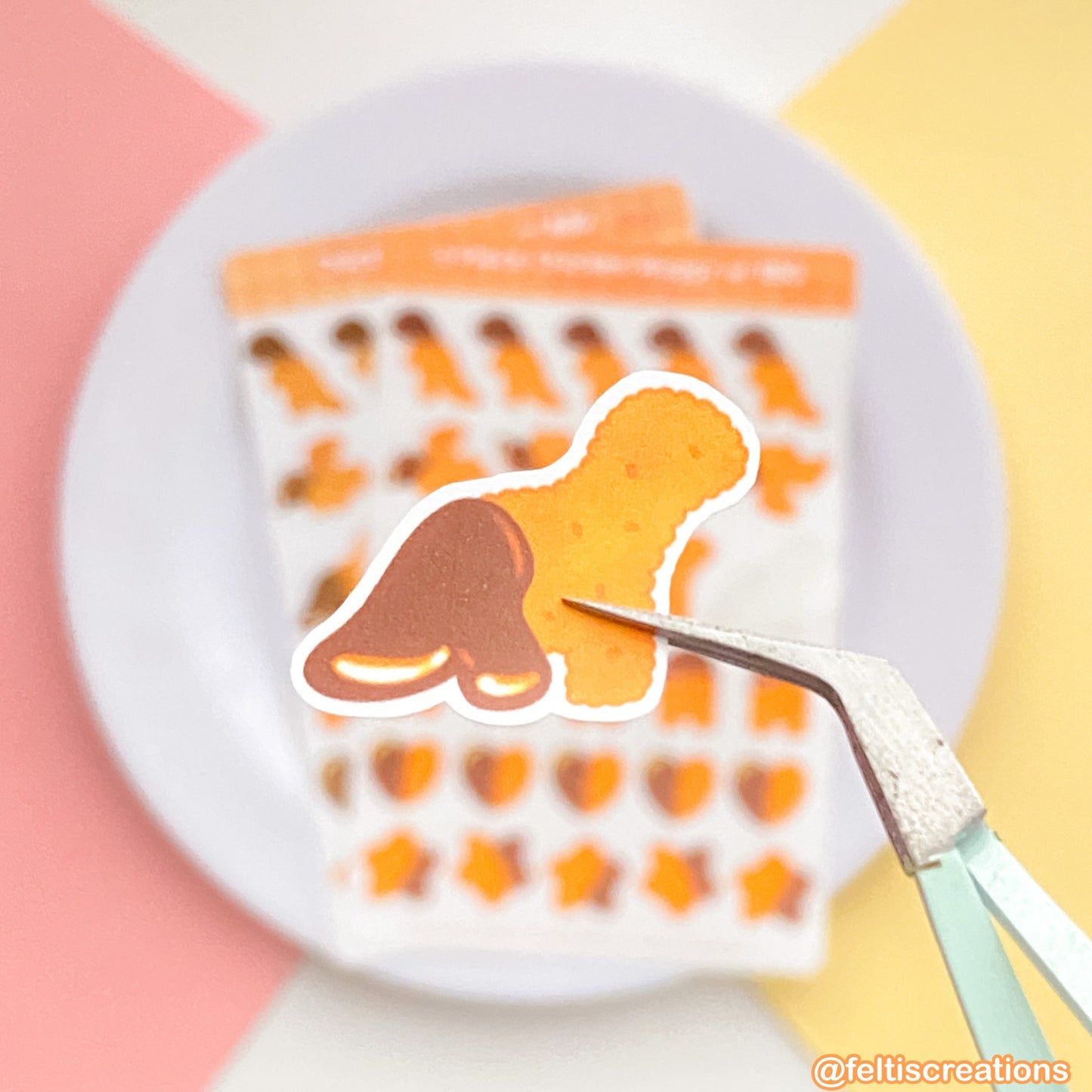 Chicken Nuggy W/ BBQ Sticker Sheet