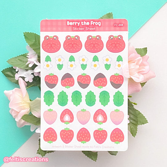Berry the Frog Sticker Sheet