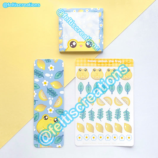 Lemon Frog Stationery Bundle