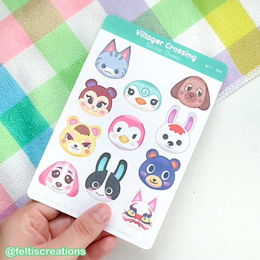 Villager Crossing Sticker Sheet 4