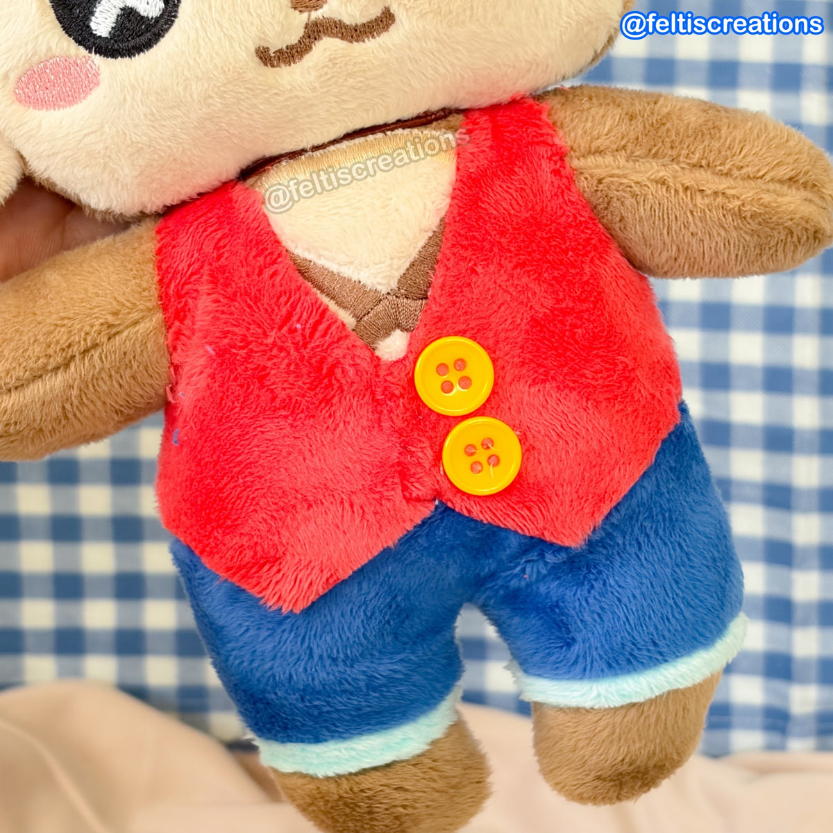 Button Pals Plushies- Pirate Gummy Monkey