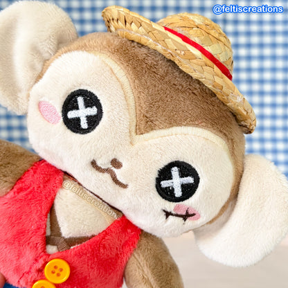 Button Pals Plushies- Pirate Gummy Monkey