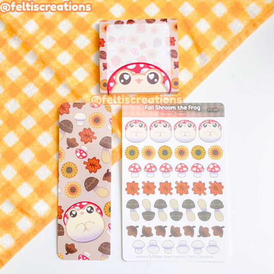 Fall Shroom Frog Stationery Bundle