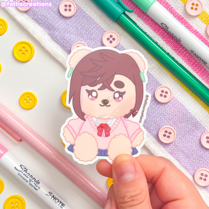 Sassy Psychic Teddy Vinyl Stickers