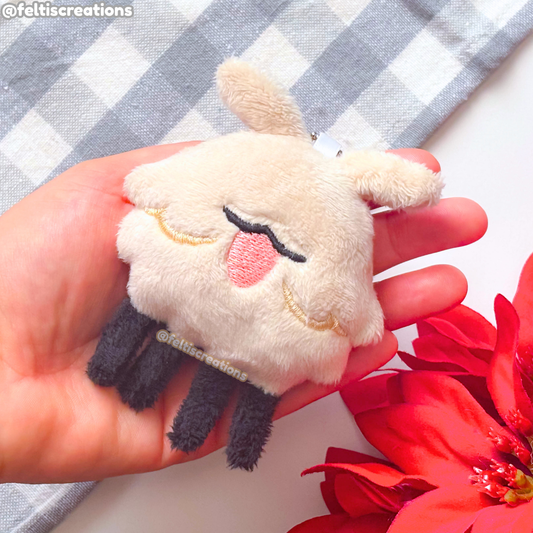 Fluffy Flea Plush Keychains