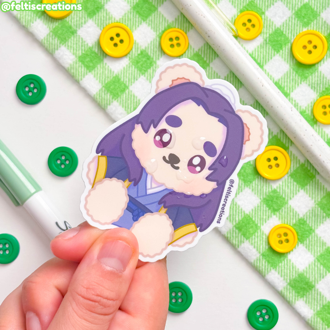 The Eunuch & The Apothecary Teddy Vinyl Stickers