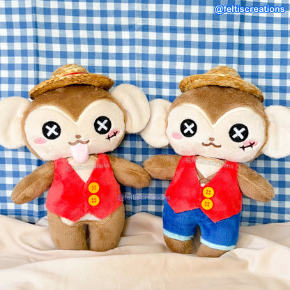 Button Pals Plushies- Pirate Gummy Monkey