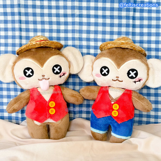 Button Pals Plushies- Pirate Gummy Monkey