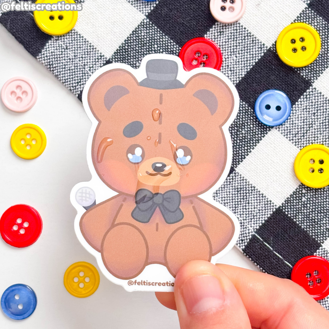 Animatronic Plushies Vinyl Stickers