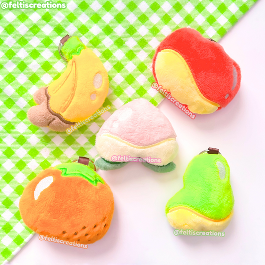 Fruity Crossing Plush Keychains
