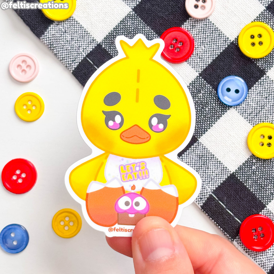 Animatronic Plushies Vinyl Stickers