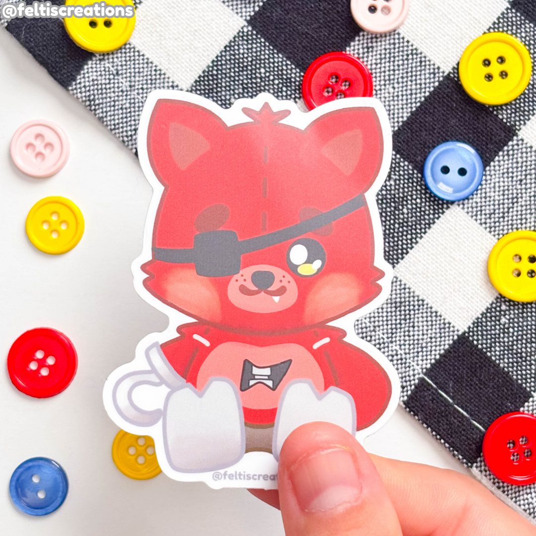 Animatronic Plushies Vinyl Stickers