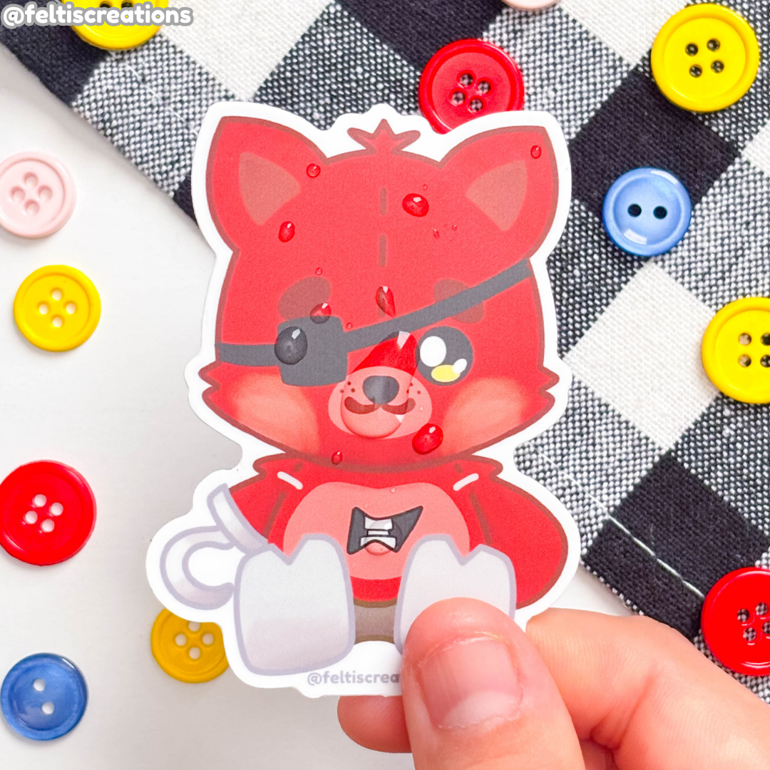 Animatronic Plushies Vinyl Stickers