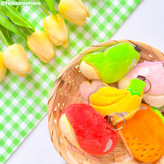 Fruity Crossing Plush Keychains