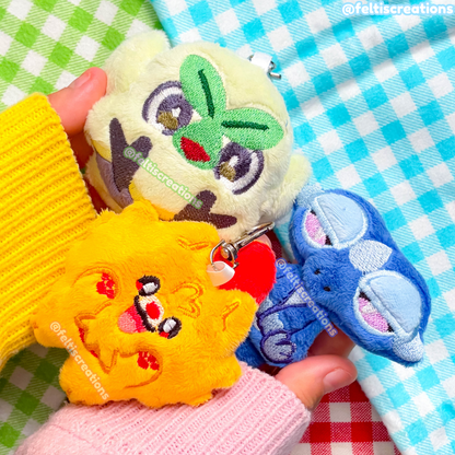 Tropical Starters Plush Keychain