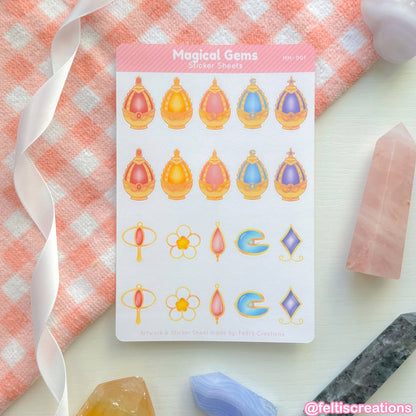 Magical Gems Sticker Sheet