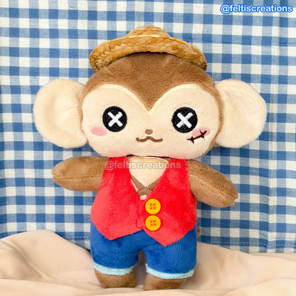 Button Pals Plushies- Pirate Gummy Monkey