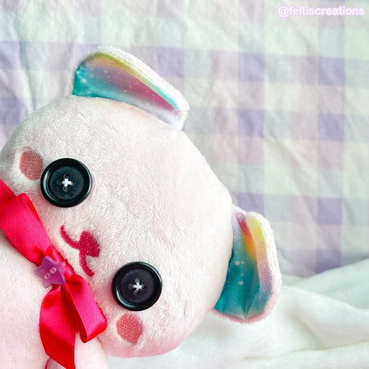 Button Pals Plushies - Pink Pastel Galaxy