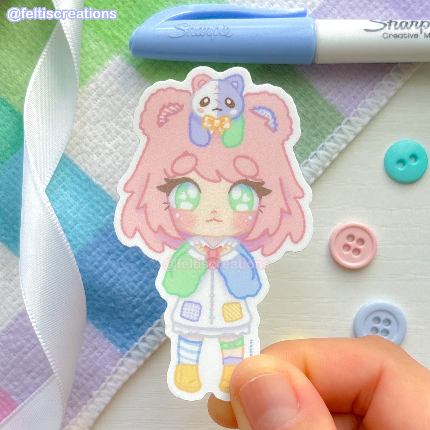 Chibi Felti Vinyl Stickers