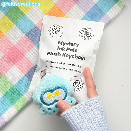 Mystery Ink Pals Plush Keychain
