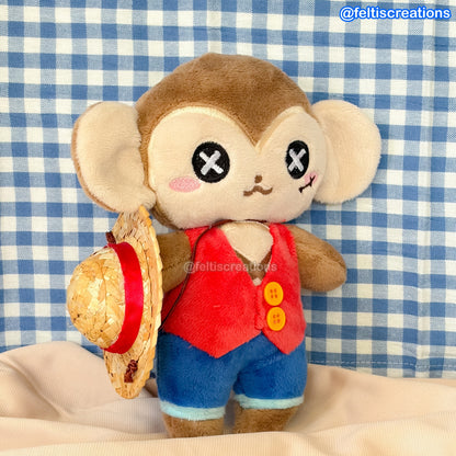 Button Pals Plushies- Pirate Gummy Monkey
