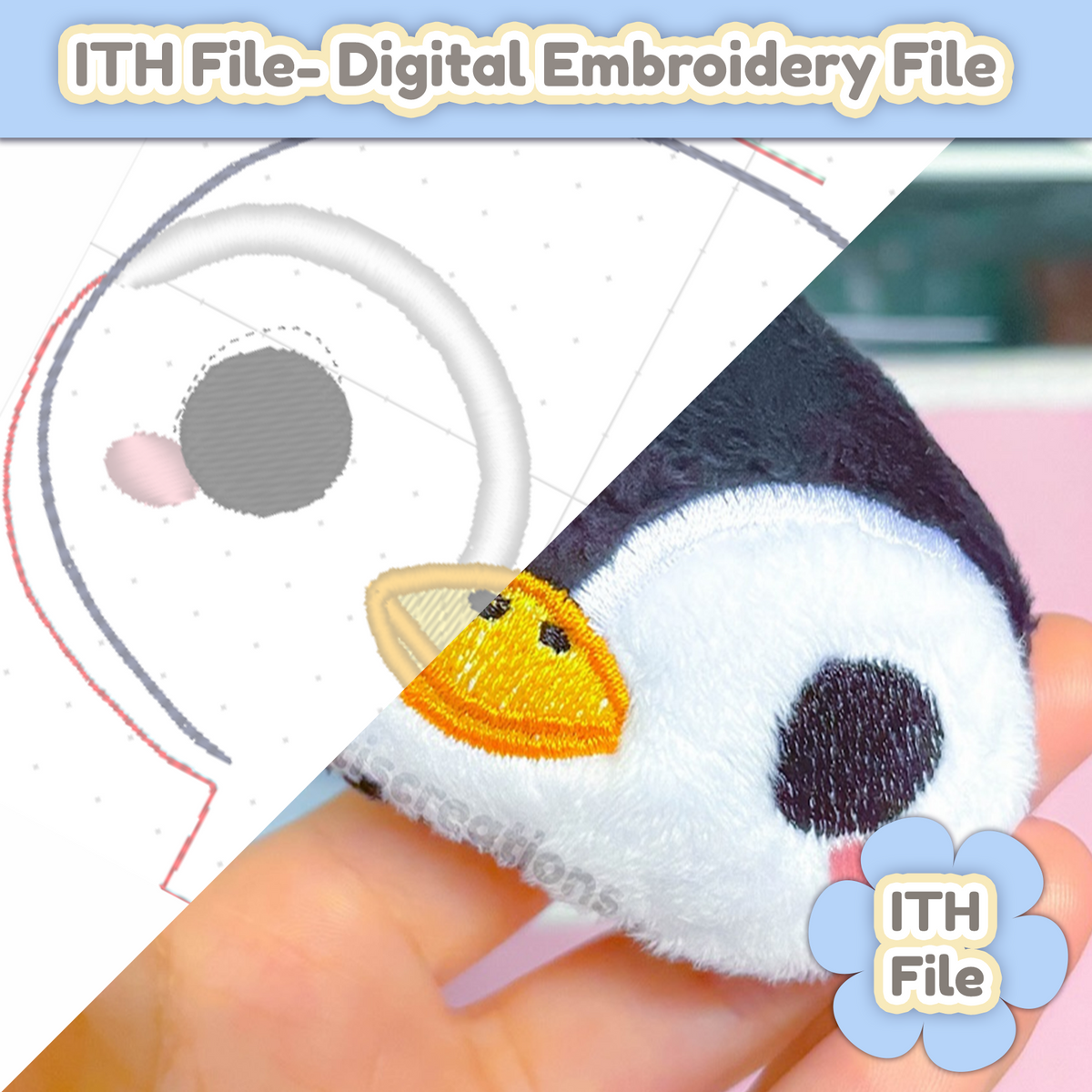 Aurora ITH -  EMBROIDERY FILE - 4x4