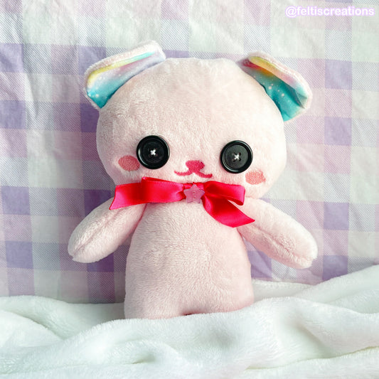 Button Pals Plushies - Pink Pastel Galaxy