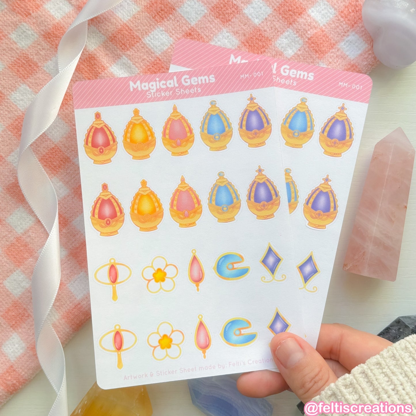 Magical Gems Sticker Sheet