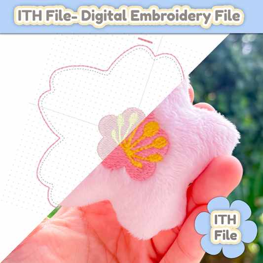 Cherry Blossom ITH -  EMBROIDERY FILE - 4x4
