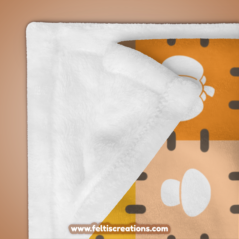 Authumn Patch Throw Blanket