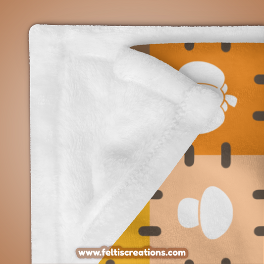 Authumn Patch Throw Blanket