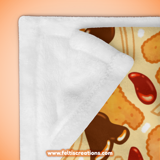 Chicken Nugget Throw Blanket