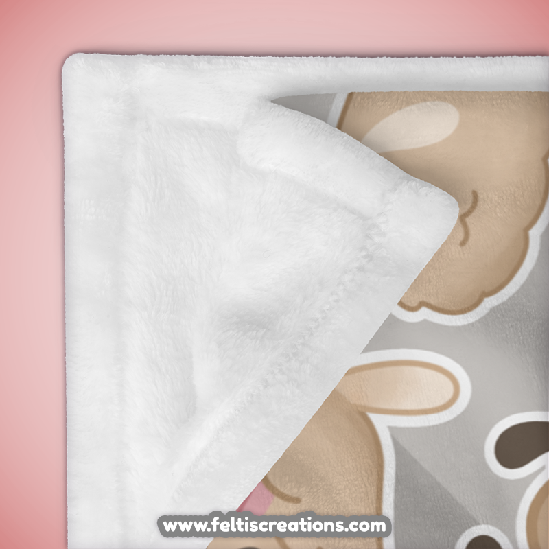 Fluffy Fleas Throw Blanket