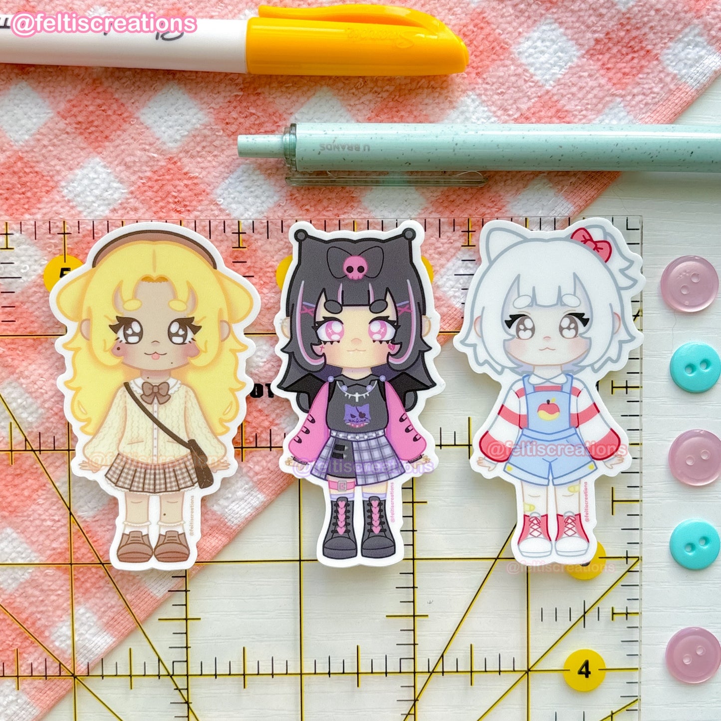 Cutie Friends Vinyl Stickers