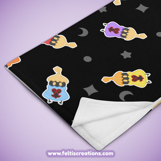 Colorful Heartless Throw Blanket