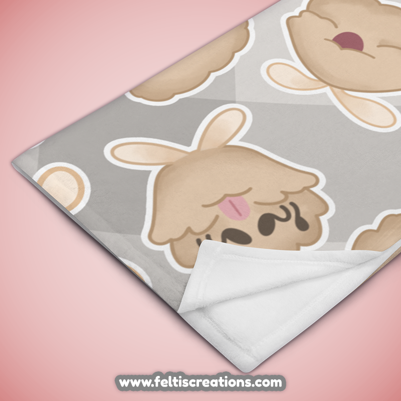 Fluffy Fleas Throw Blanket