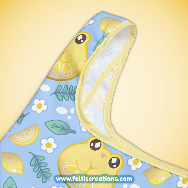 Lemon Frog Shopping Bag
