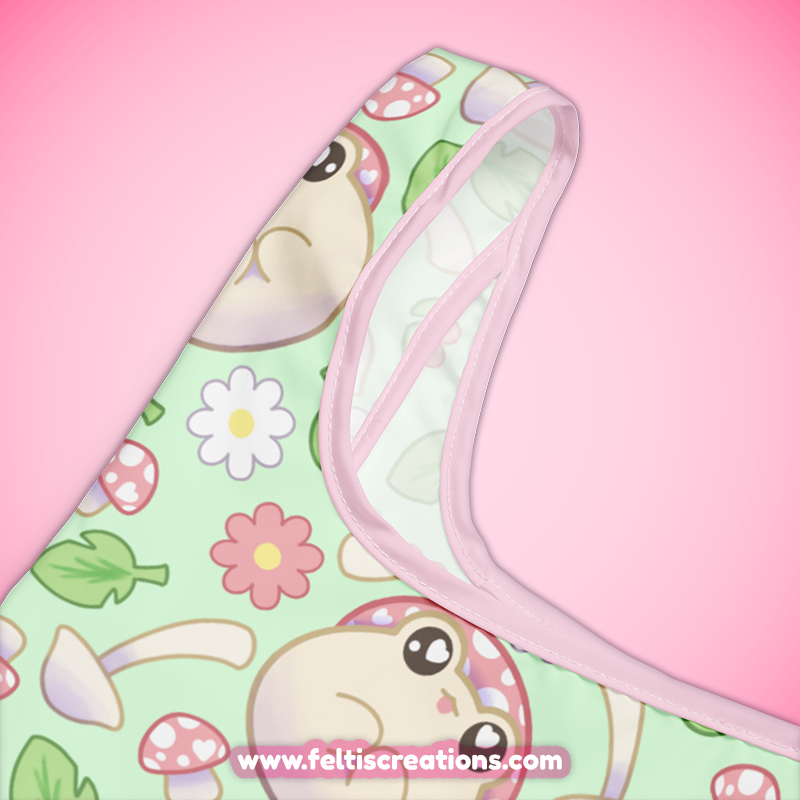 Spring Shroom Frog Shopping Bag