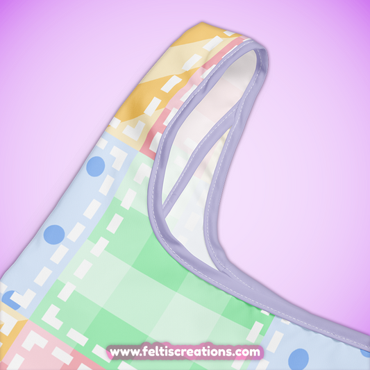 Pastel Patchwork Shopping Bag