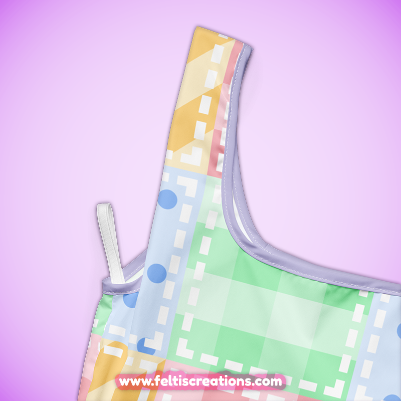 Pastel Patchwork Shopping Bag