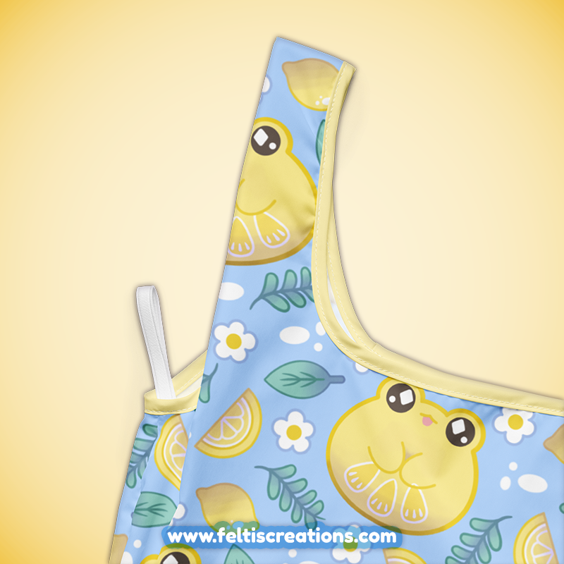 Lemon Frog Shopping Bag